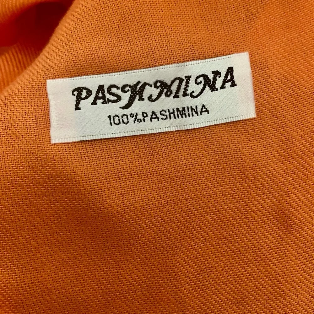 Pashmina Vibrant Orange Wrap